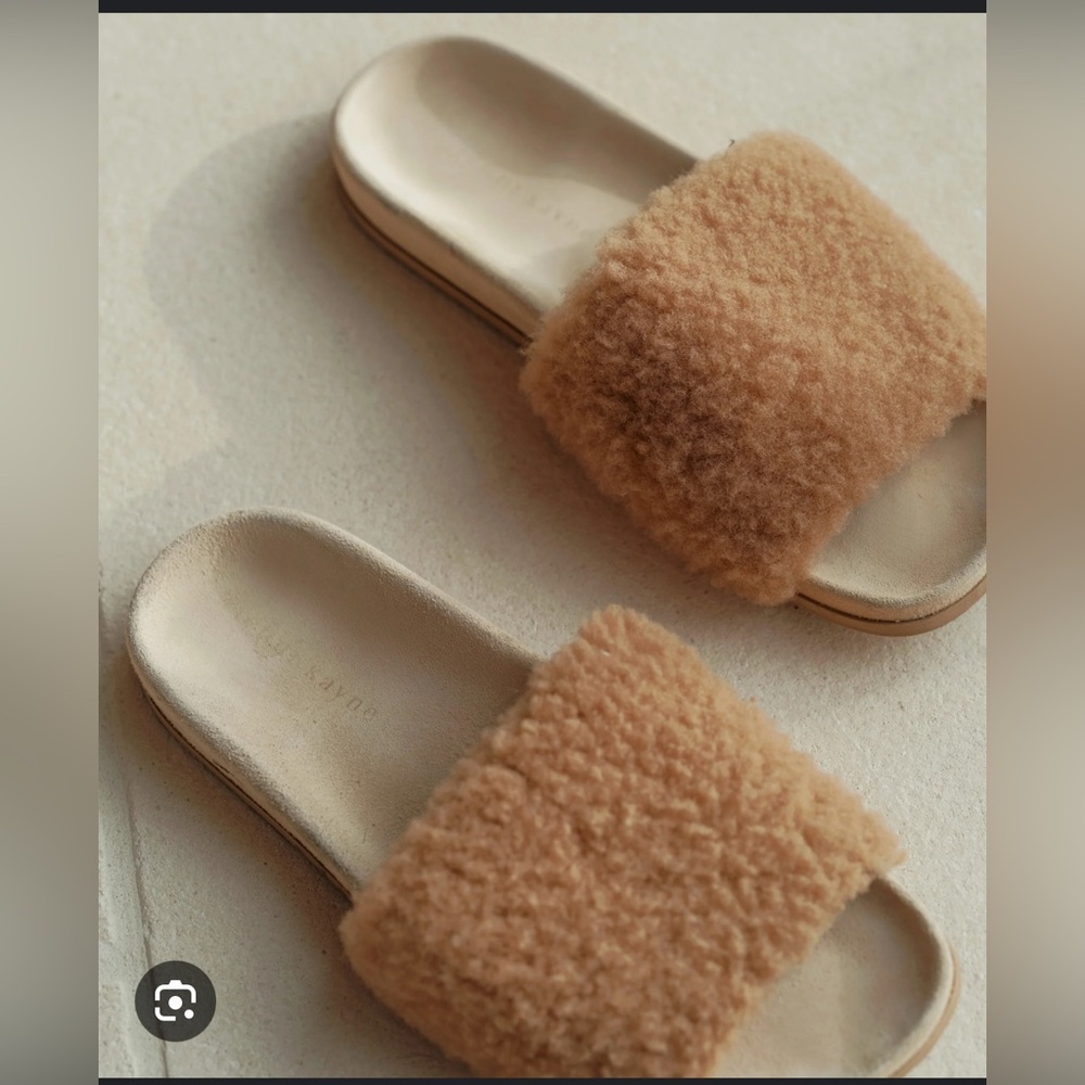 Jenni Kayne Shearling Slide Sandal size 38